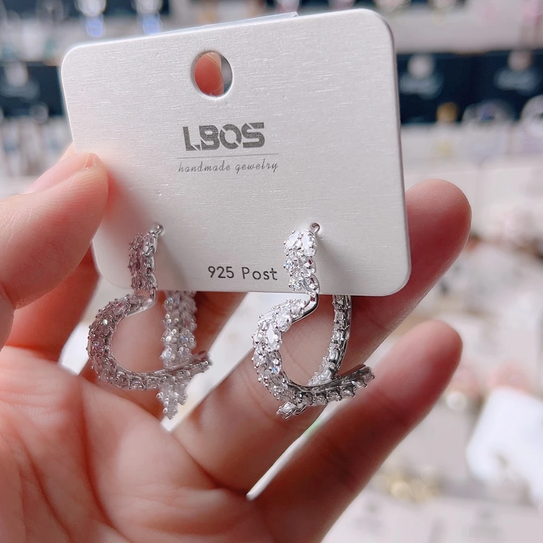 琉璃铁合金合金耳环的