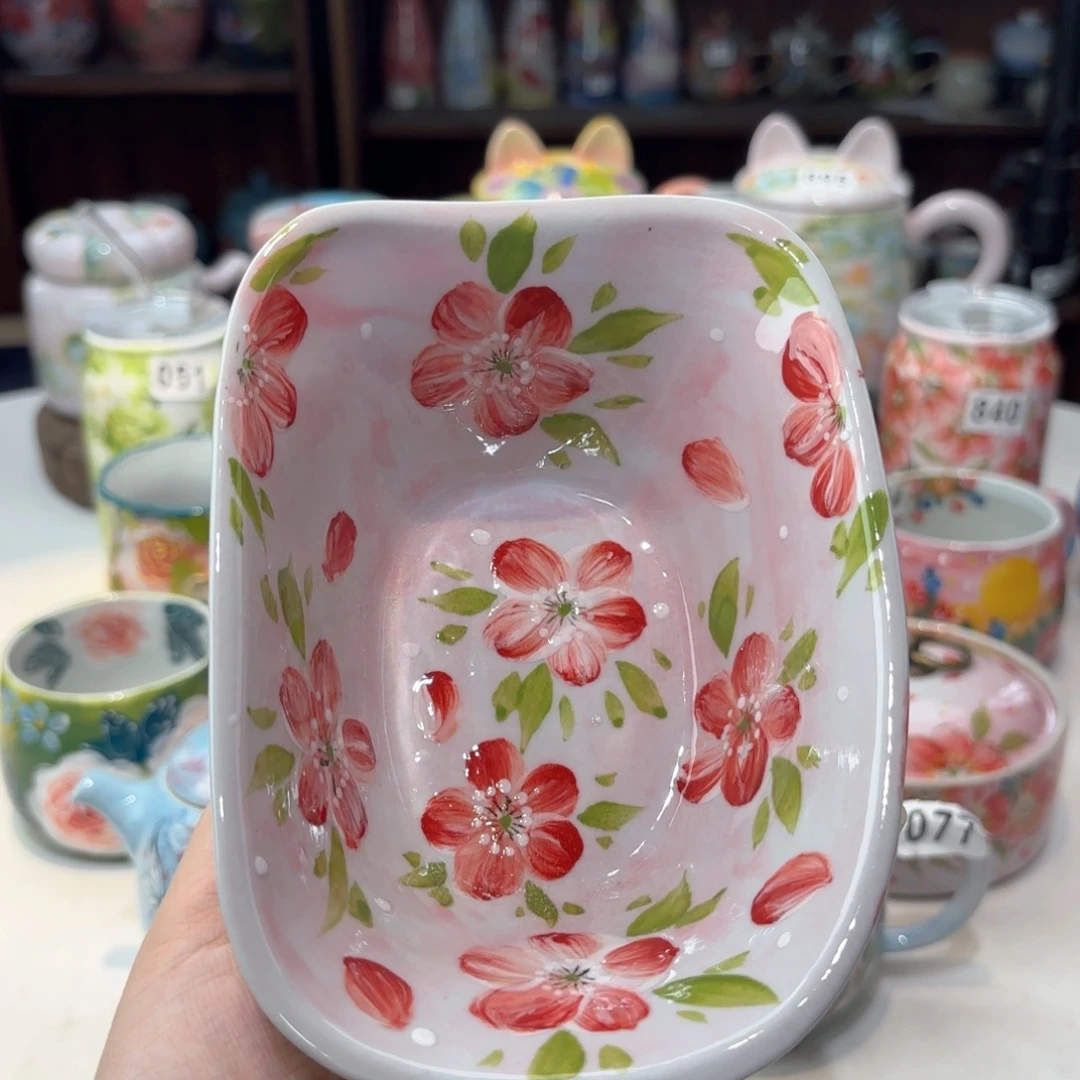 景德镇手绘高温釉下彩陶瓷茶具