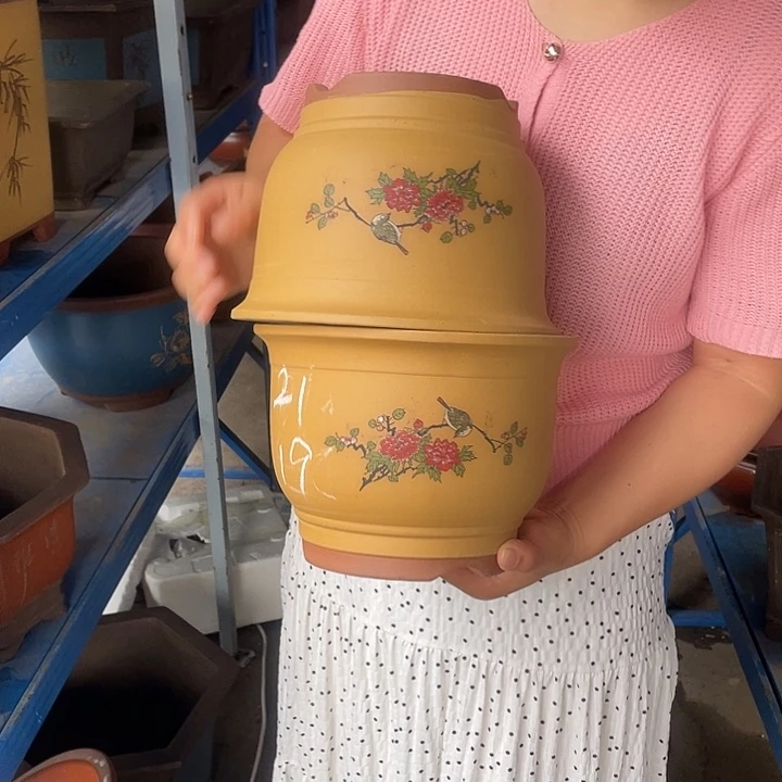 黄色鸟语花香中号一对