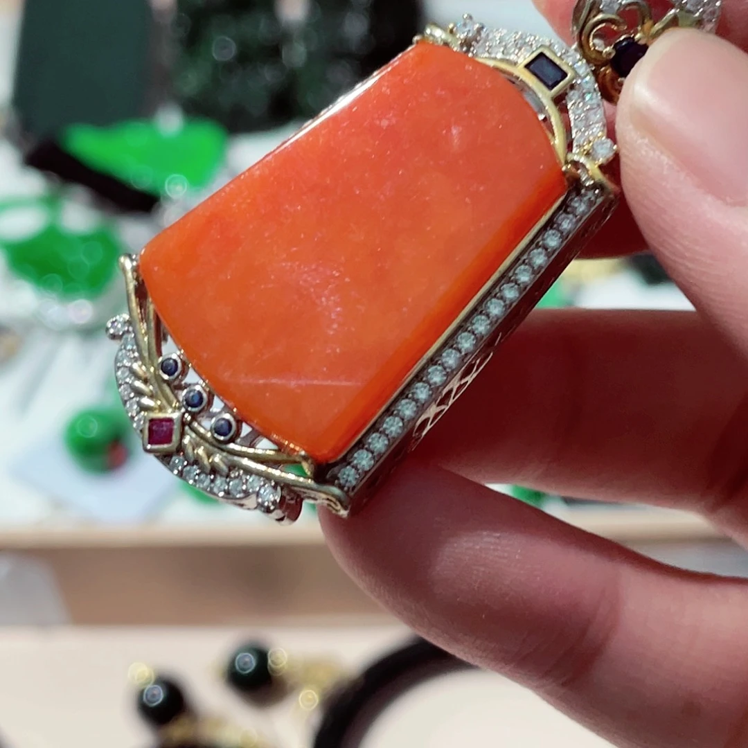 翡翠未镶嵌颈饰先检后发一物一证