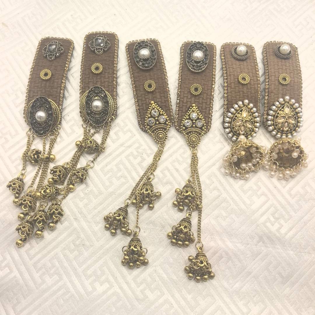 洛岩菡春新中式民族风发夹复古重工铃铛流苏气质侧边夹头饰