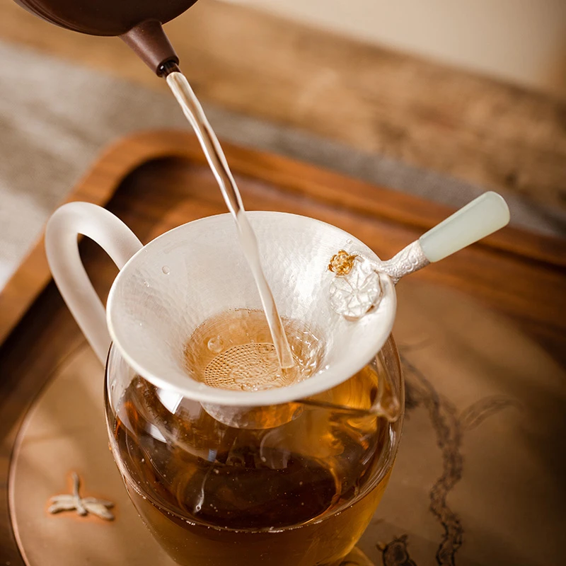 蜂鸟工坊 文创系列 滤网亮面荷花莲花滤网 FNN4026