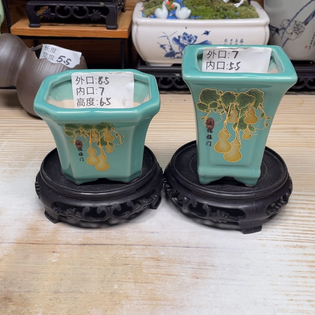 紫砂花盆陶瓷艺术花盆陶瓷