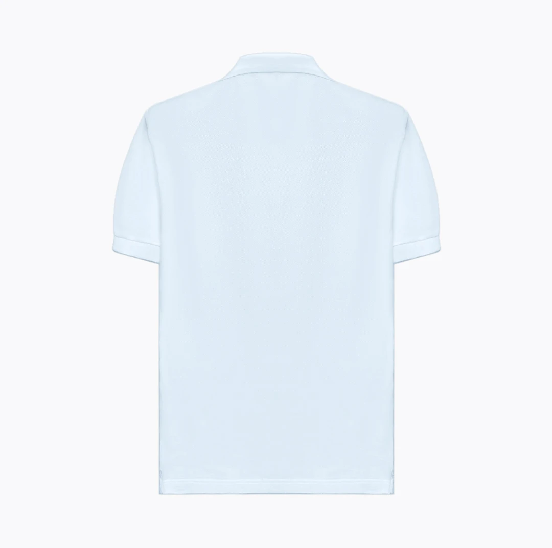 DITE/迪特  刺绣设计浅蓝色翻领T恤 2521024