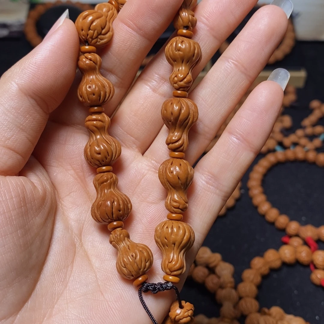 随***5手串桃核秦岭文玩桃核手串