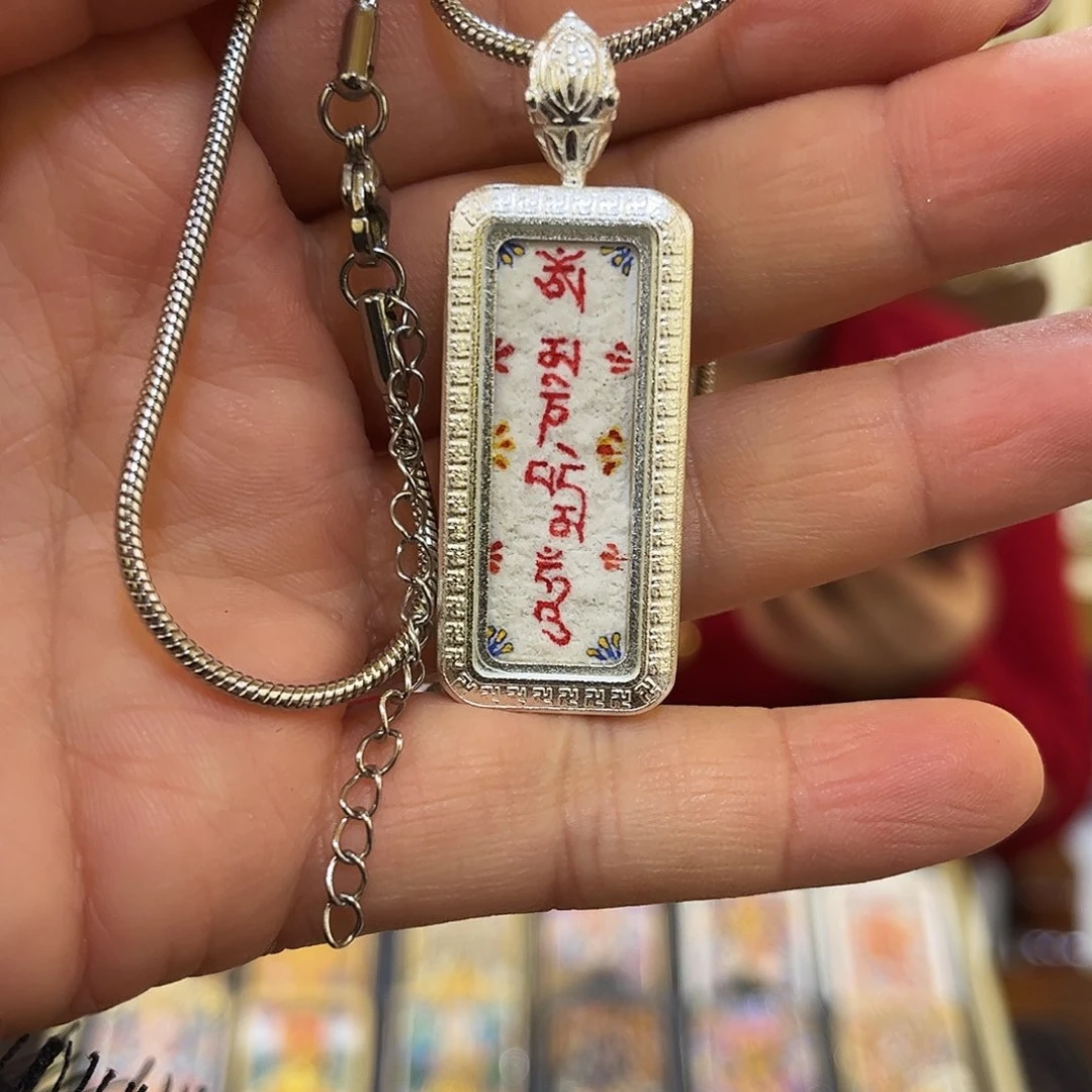 银S925热贡艺术唐卡小金条