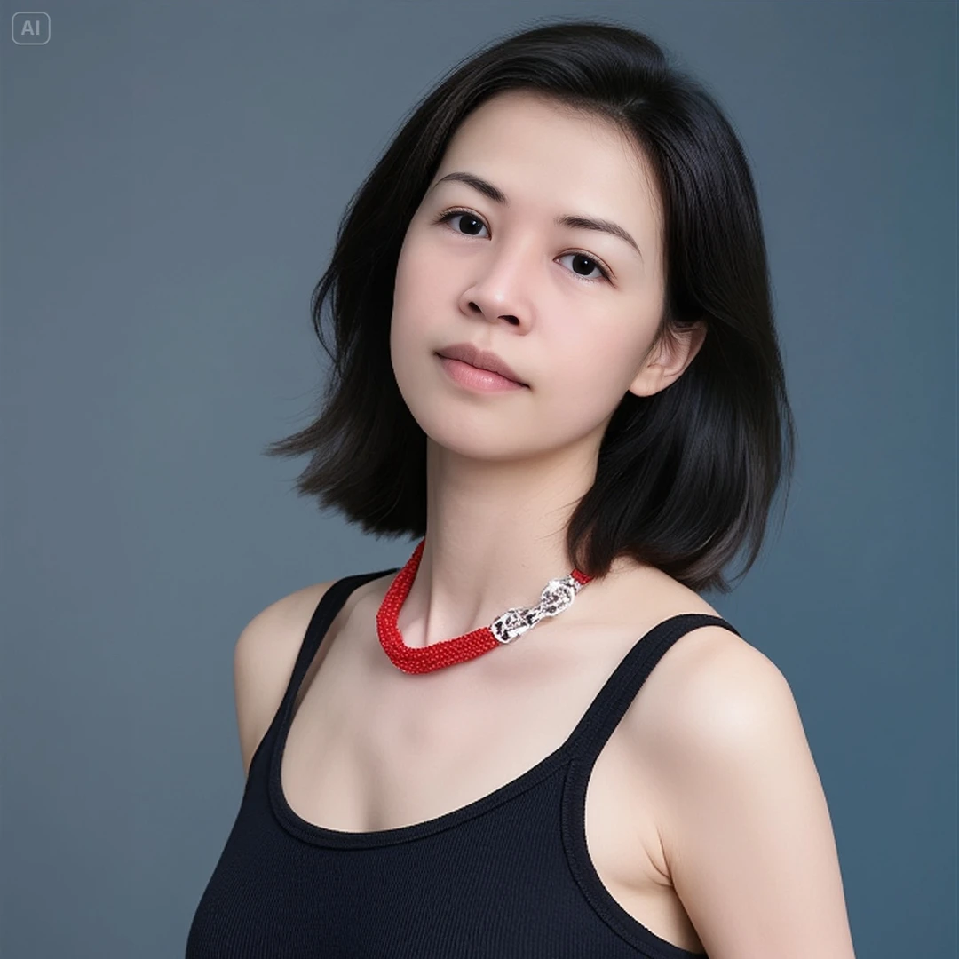 钨金羽毛项链 新年红十层慵懒项链晚装链十层浪漫风格慵懒项链小