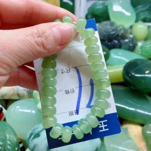 蛇纹石玉未镶嵌手把件阡*