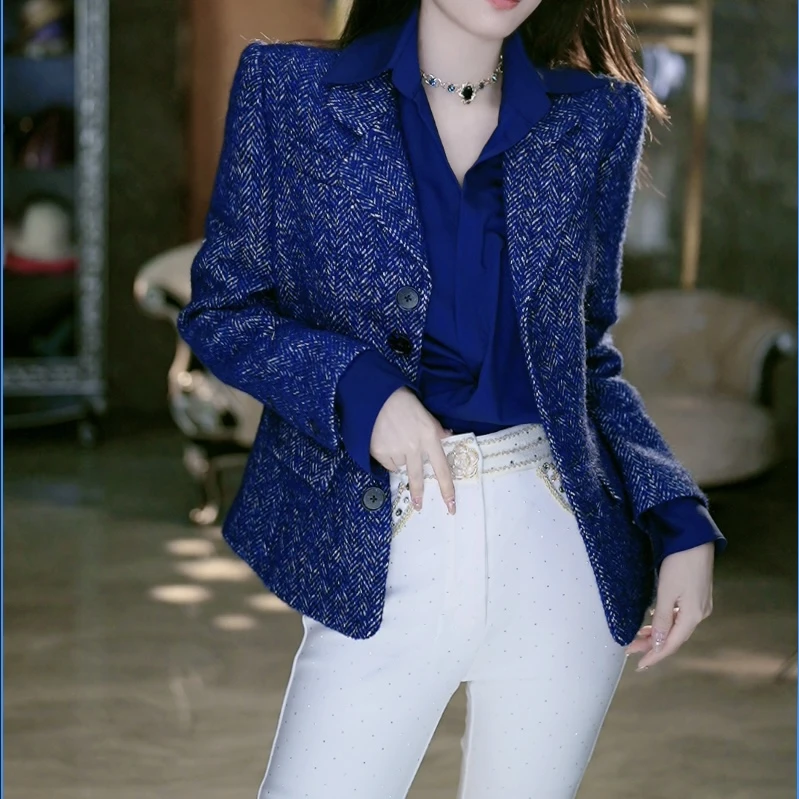 SEJI/瑟纪12.25【时尚总裁】时尚气质设计感西装外套