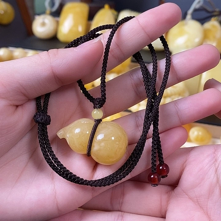 琥珀未镶嵌裸石葫芦