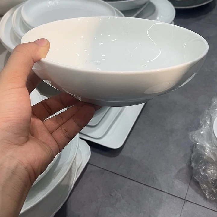 8寸亚特圆碗陶瓷的