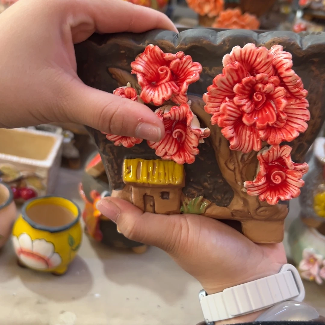 满20米秒退拉黑花盆