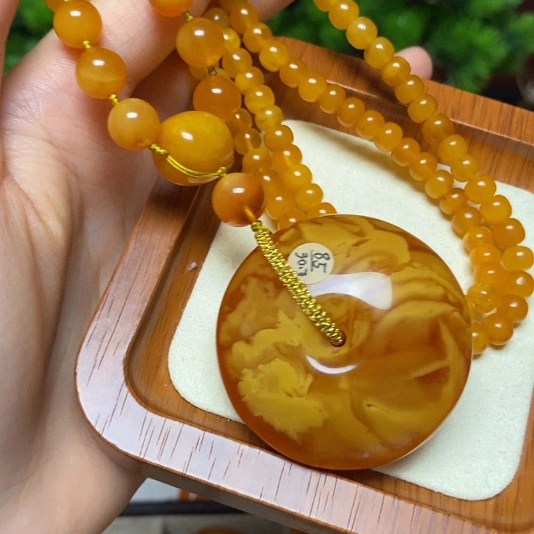 【闪购商品】蜜蜡颈饰未镶嵌项链