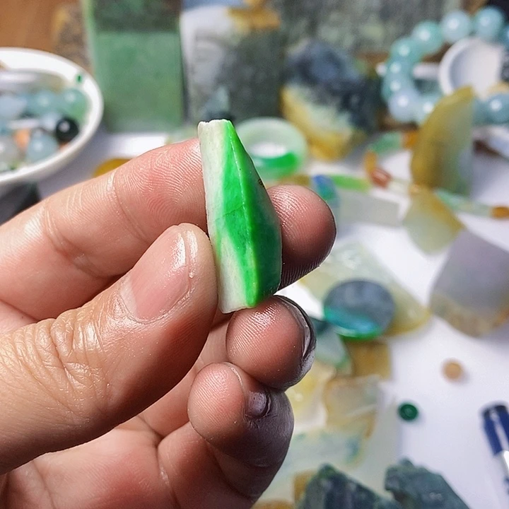 翡翠散珠天然翡翠A货