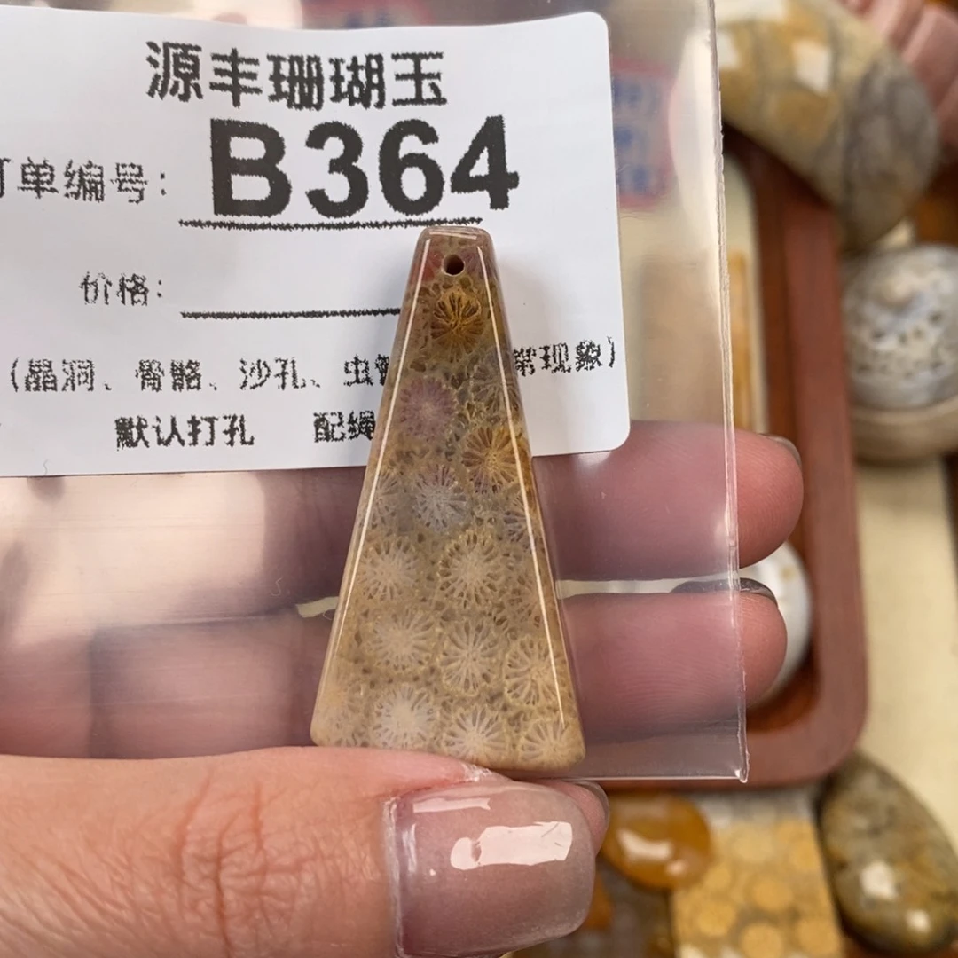 硅化玉颈饰未镶嵌子**月