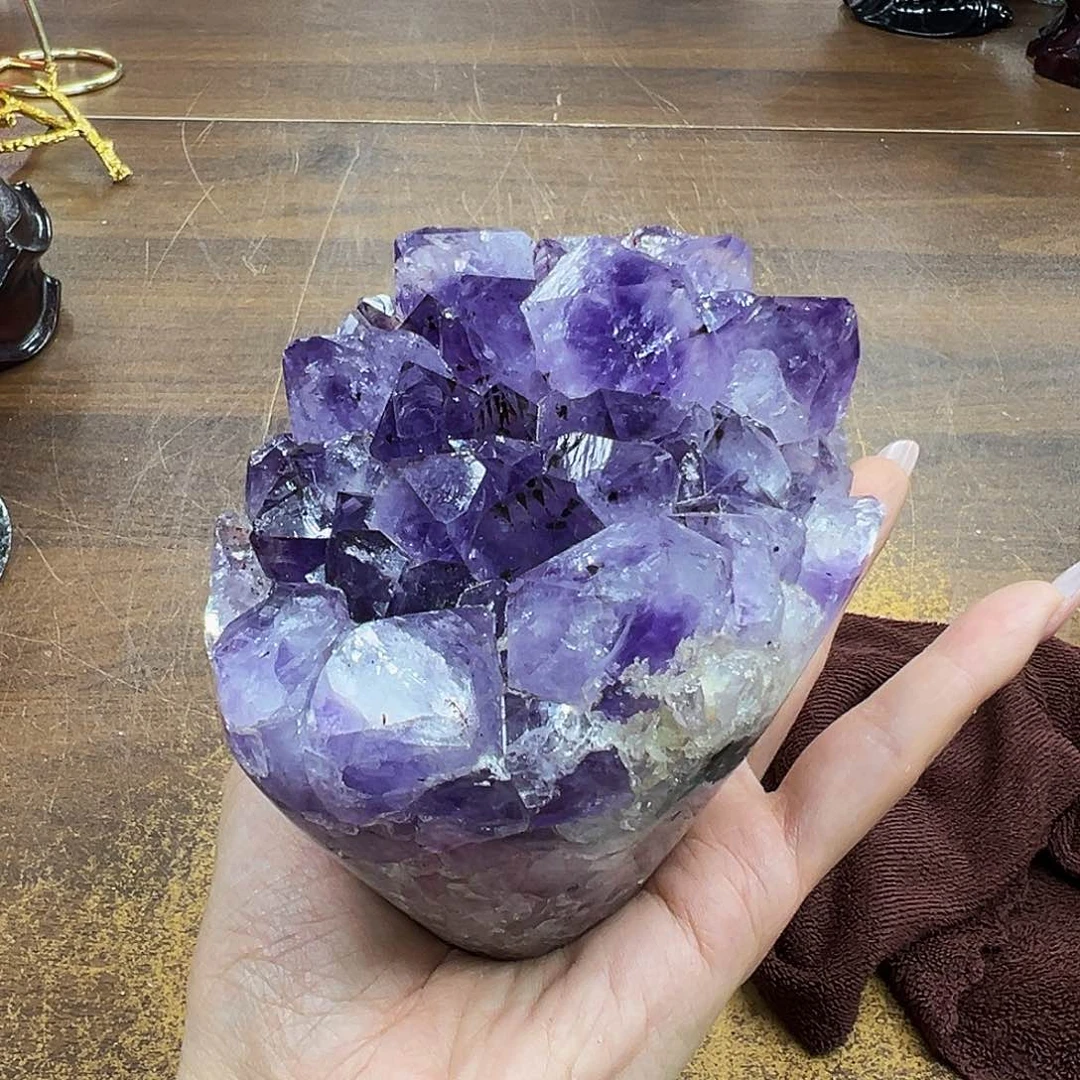 紫晶摆件未镶嵌晶体