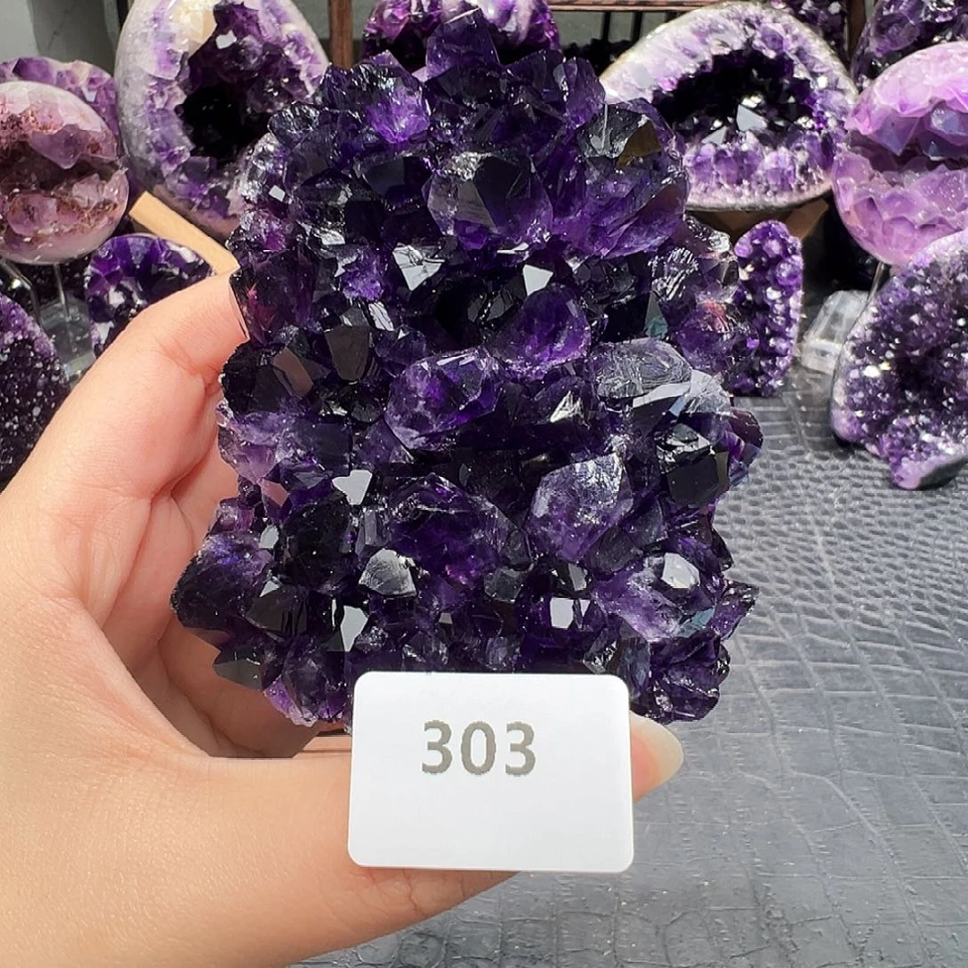 紫晶珠宝半成品未镶嵌