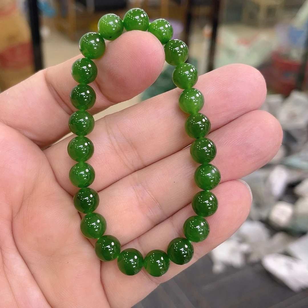 未镶嵌和田玉（碧玉）手链