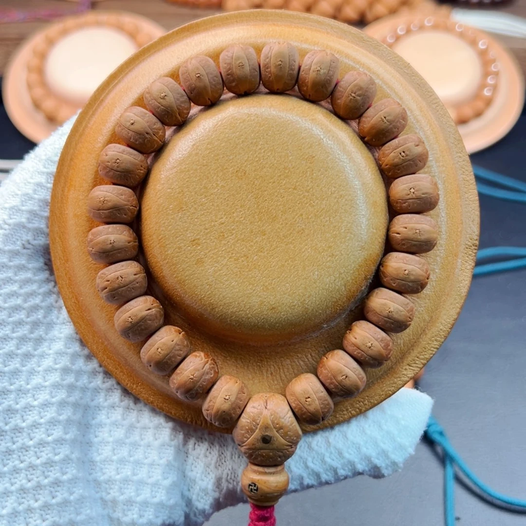 手串凤眼菩提藏式12.5mm老树籽