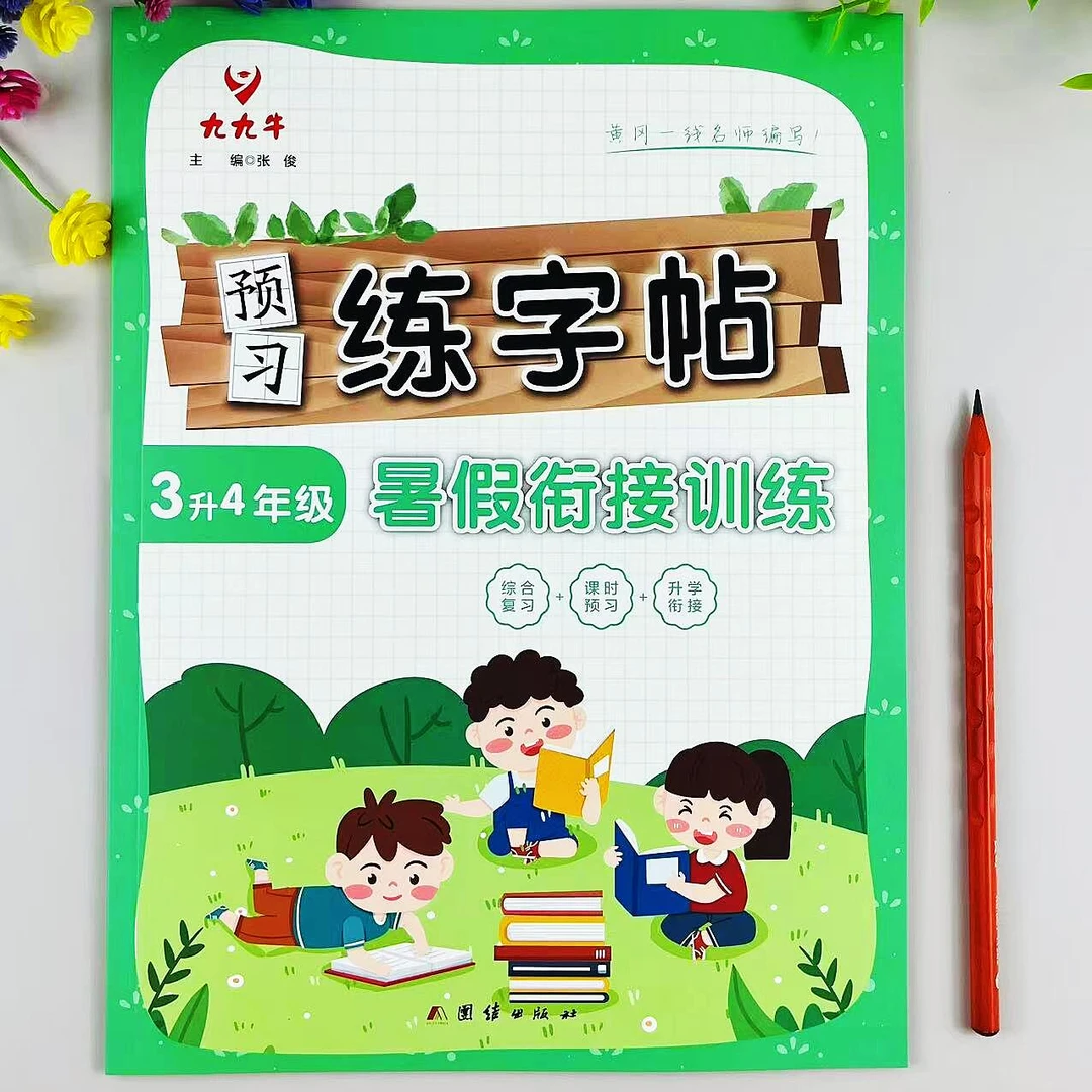 三年级升四年级暑假预习练字帖暑假衔接训练规范字书写语文练字帖