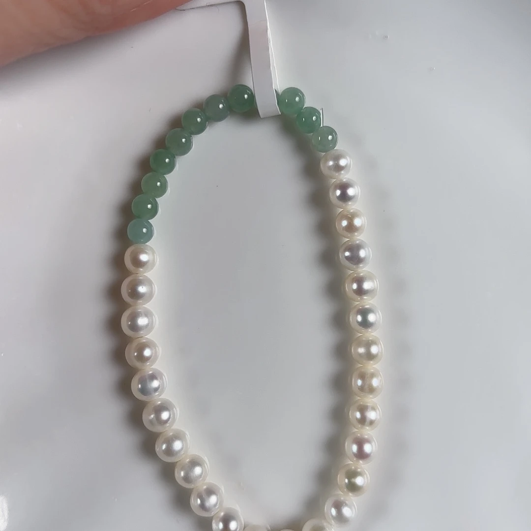 淡水珍珠手绳银S925镶嵌