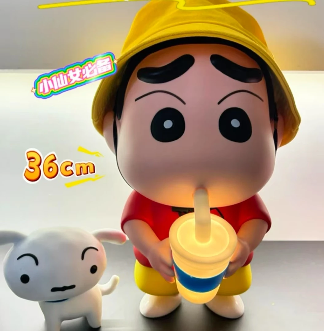 奶茶【拍拍灯】大号充电款可乐小新手办蜡笔潮玩公仔摆件夜灯摆件