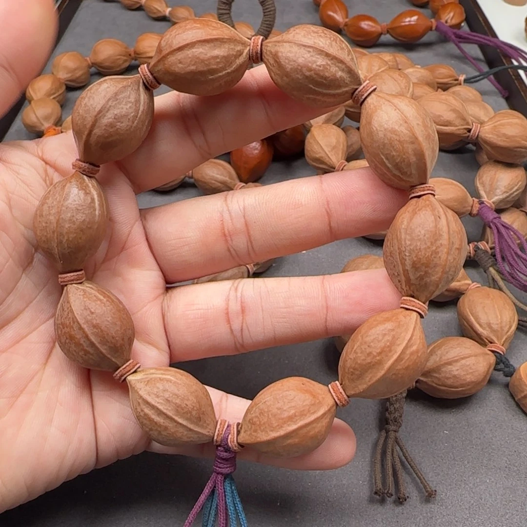 无***谓橄榄核手串1.8x2.7 原生态梅林铁核