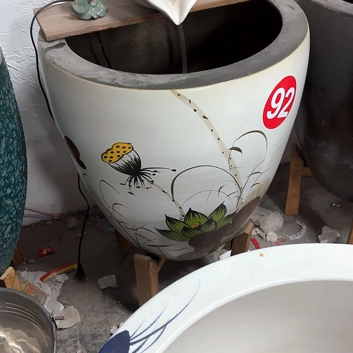 同***你瓷片荷趣52*55古法鱼缸