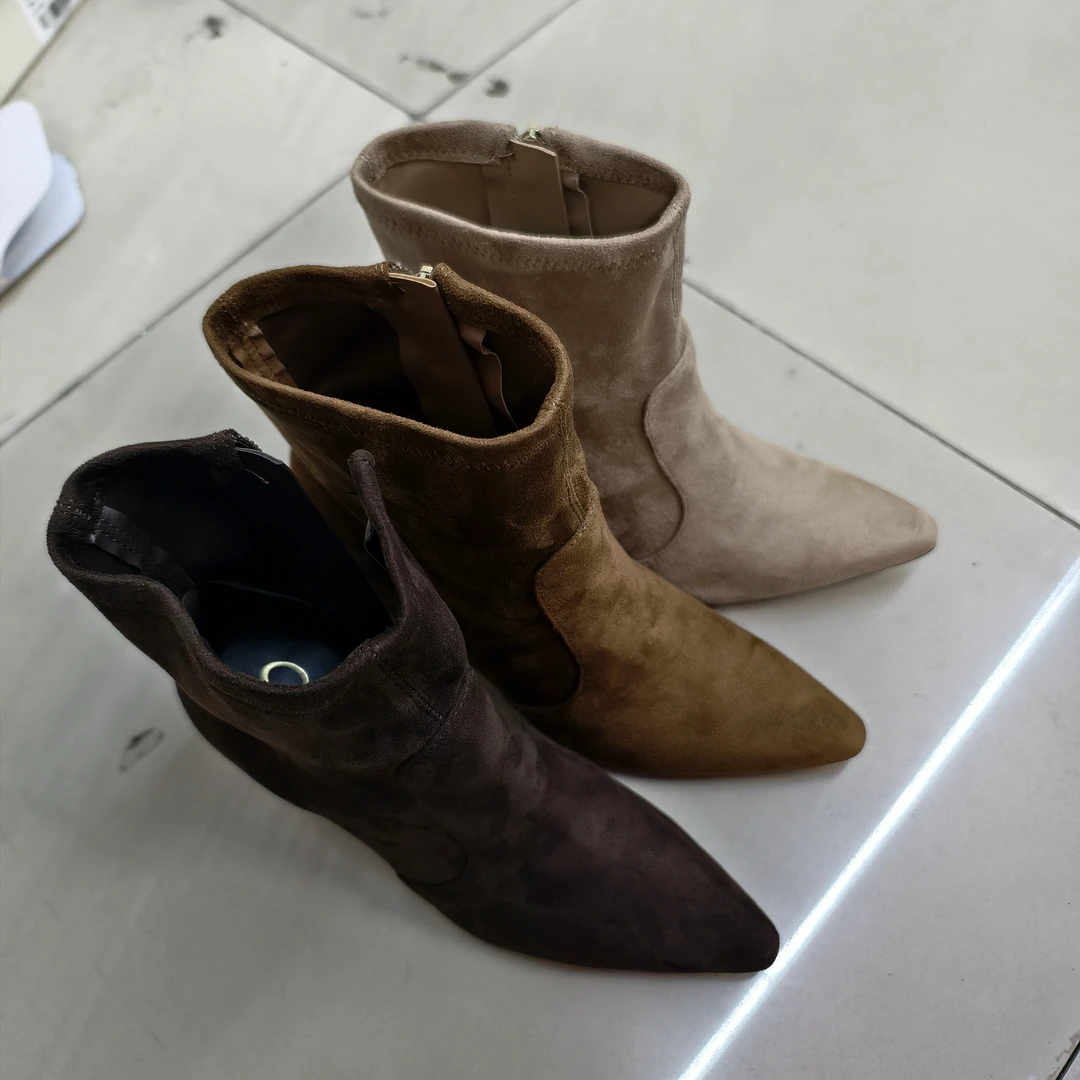 25年新款系带厚底百搭时尚马西靴-1053