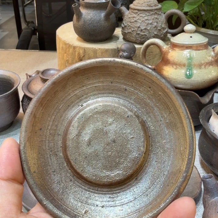 陶盘柴烧付款心哦多多