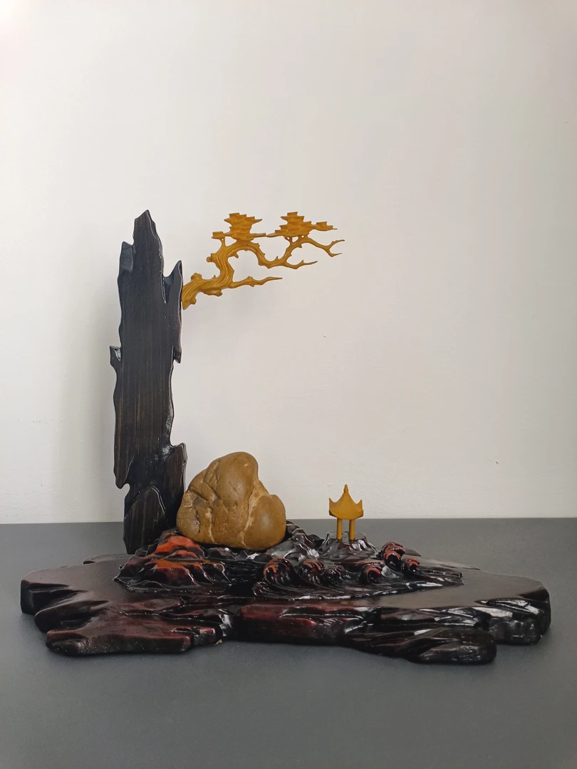 水冲石，景观，天然奇石。没底座。