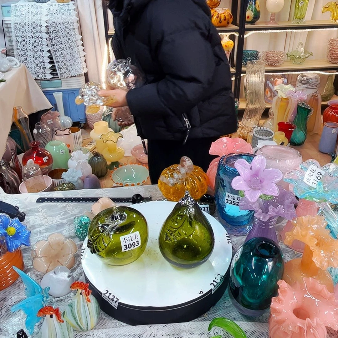 苹果和梨家悦美居琉璃摆件不完美