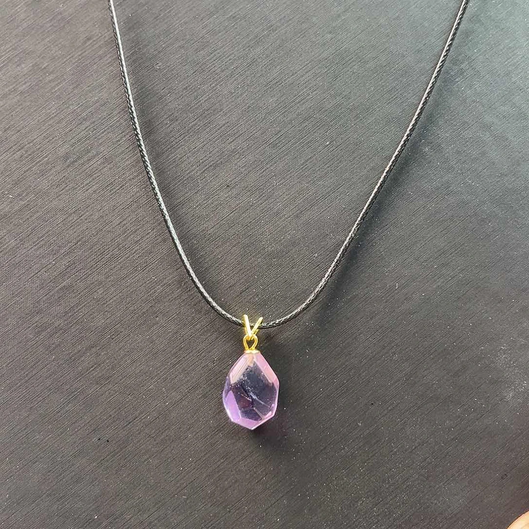 紫晶颈饰未镶嵌紫水晶项链