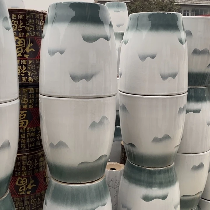 低腰锥形山水大号2个