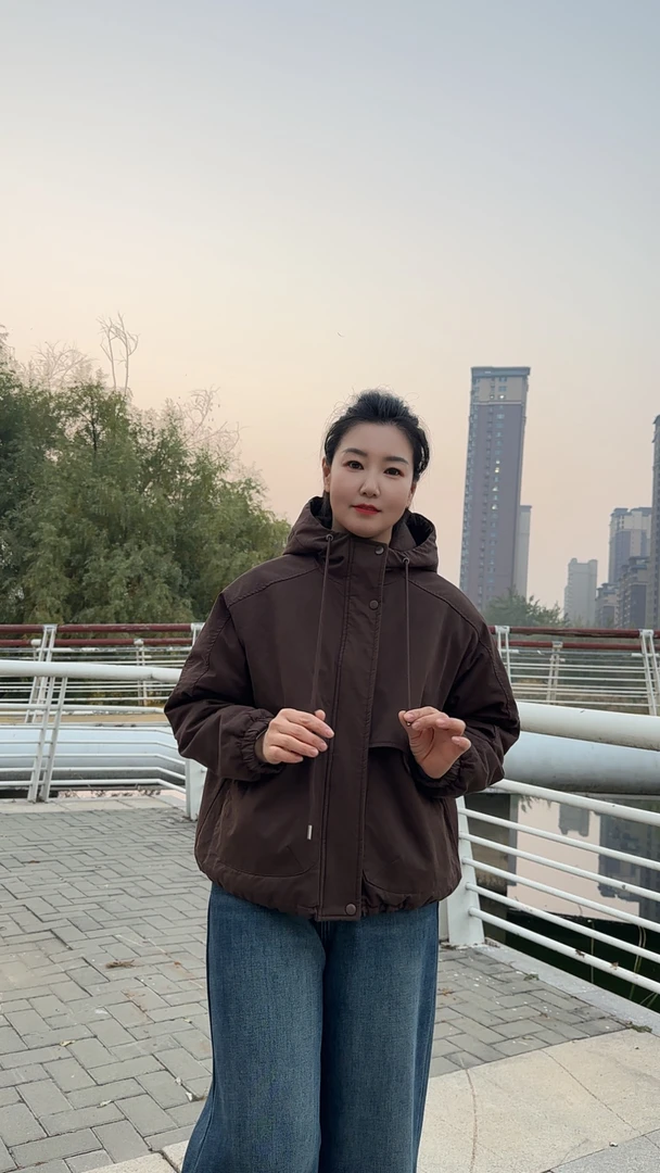 852 加棉 棉服内里绗棉一体棉休闲宽松韩版外套棉服