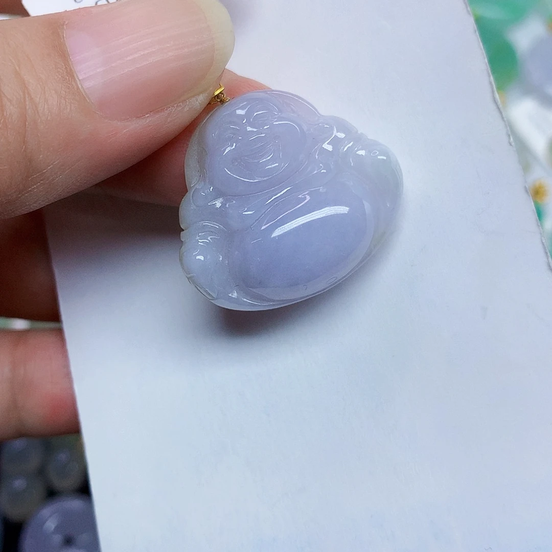 翡翠18K金镶嵌颈饰35778887