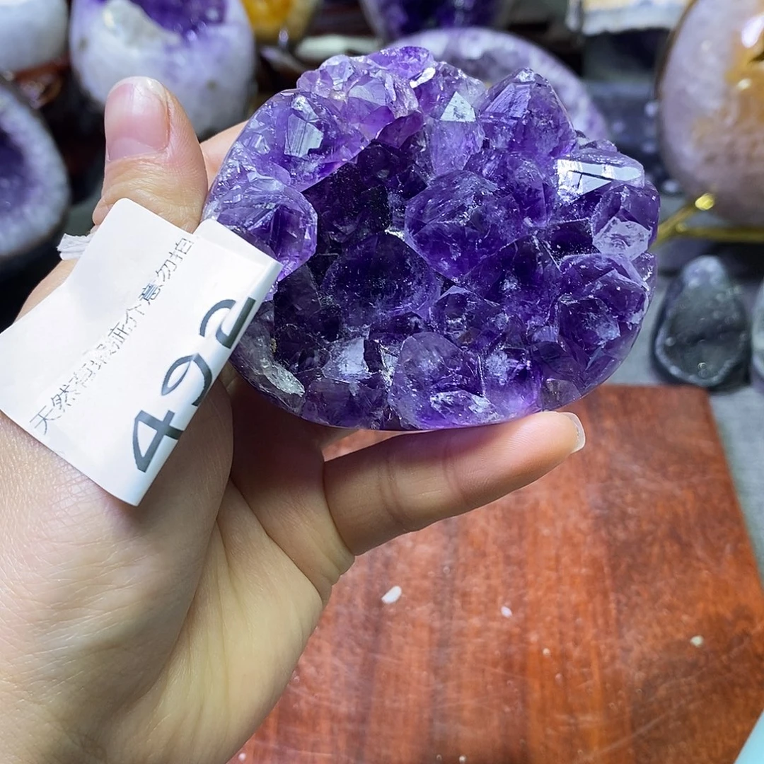 珠宝半成品未镶嵌紫晶