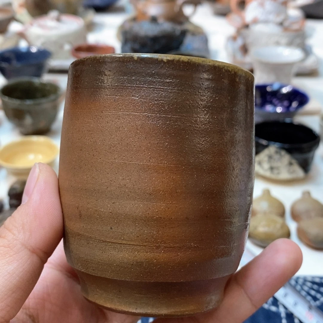 柴烧侘寂粗陶茶具