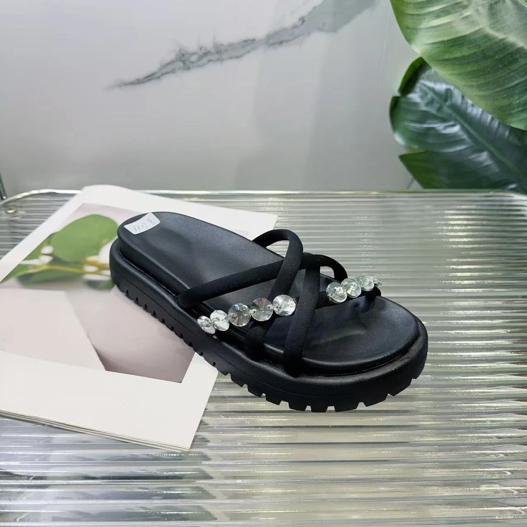 夏休闲款法式拖鞋女新款配裙子仙女风拖鞋8827