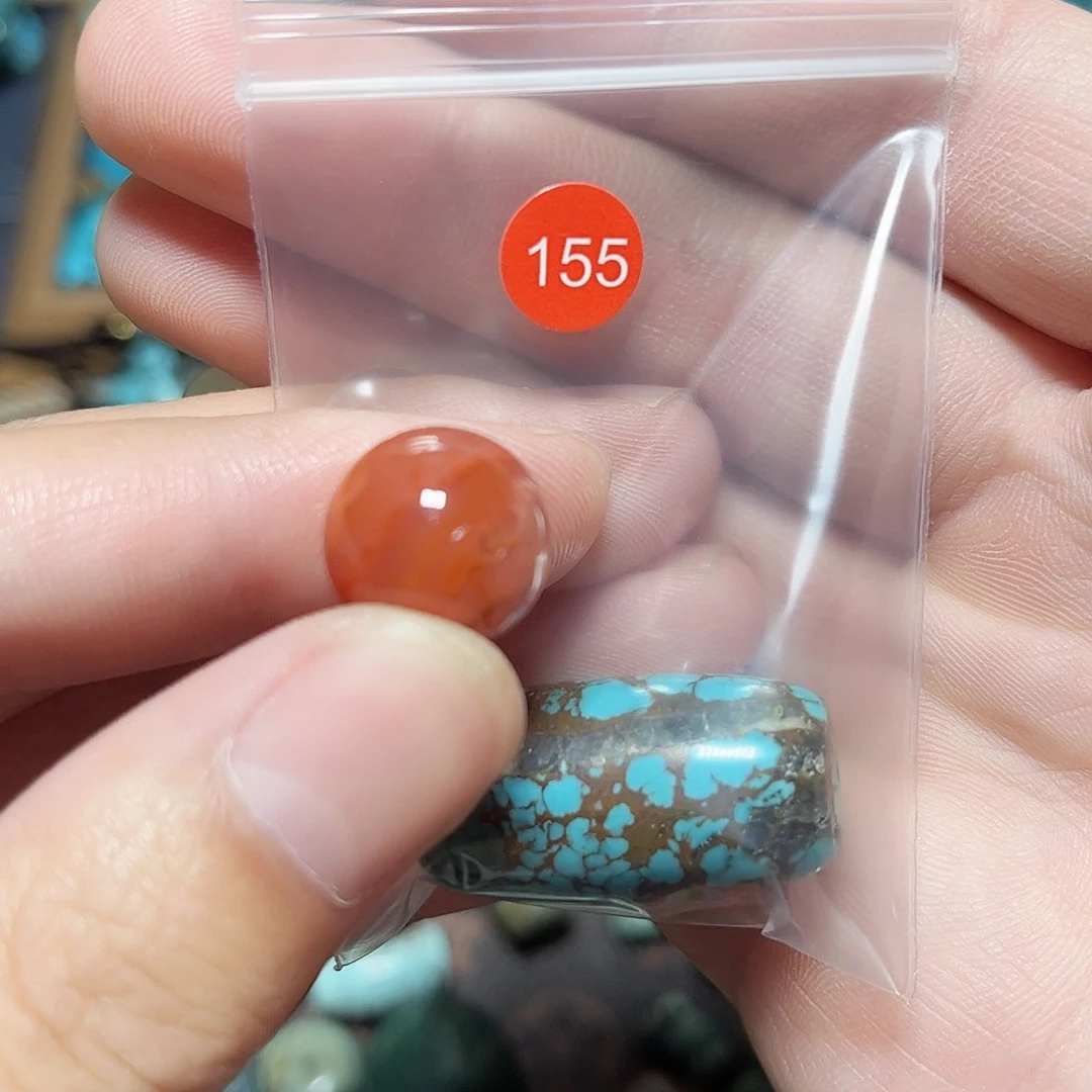 纵***舞玛瑙/玉髓未镶嵌圆珠桶珠老型手串！！