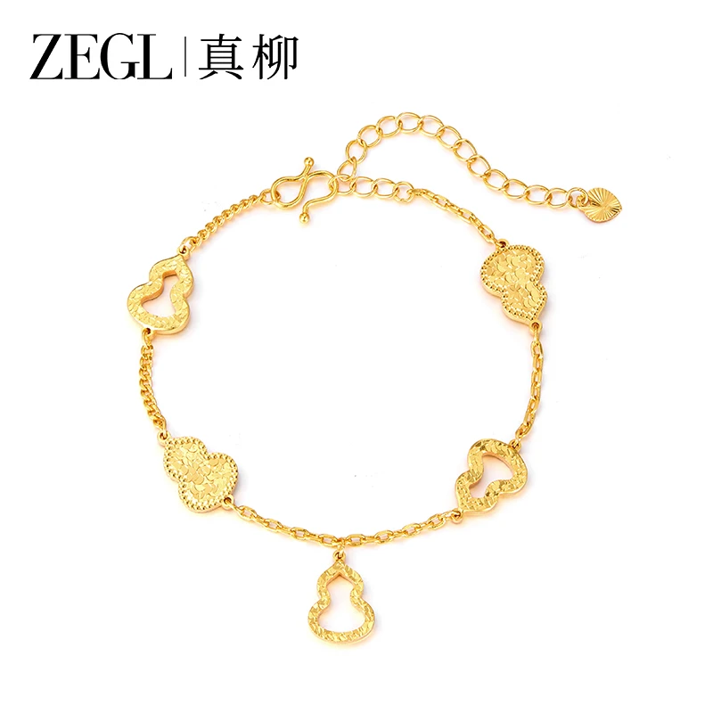 ZEGL 铜合金手链 葫芦手链气质时尚百搭个性小众设计高级感手饰