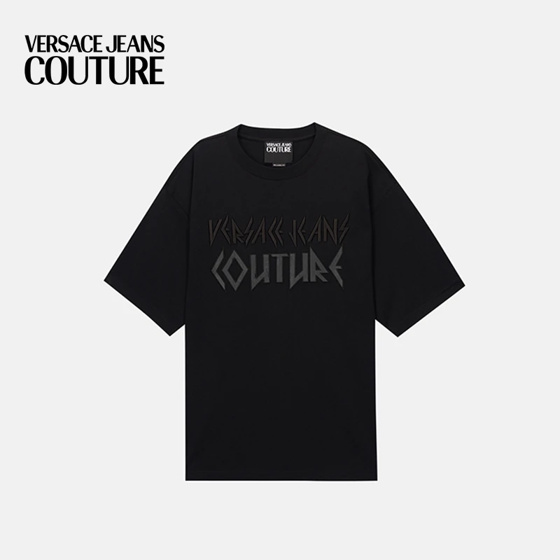VERSACE JEANS COUTURE 男士T恤时尚休闲夏季圆领短袖