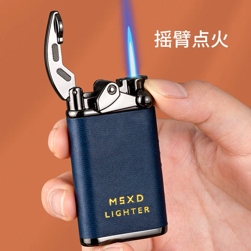 摇臂充气打火机直冲送男友男士礼物防风高档复古创意个性潮流