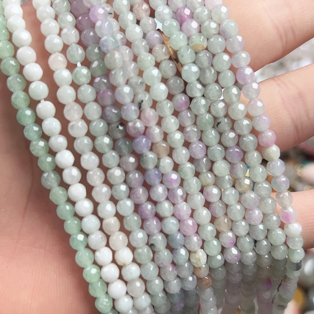 玛瑙/玉髓合金珠宝半成品A661，切面玛瑙一条4mm