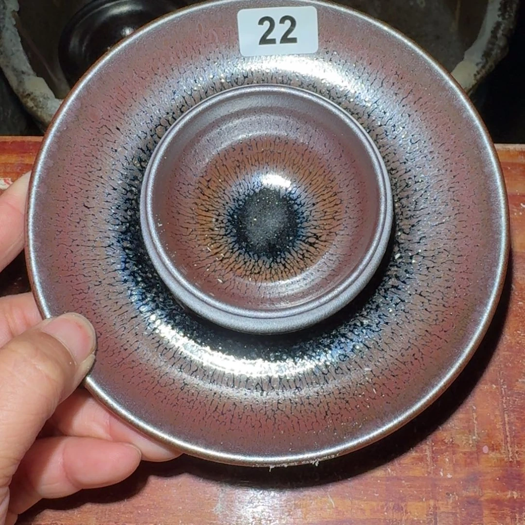 小雨茶盏，手工柴烧月*娜