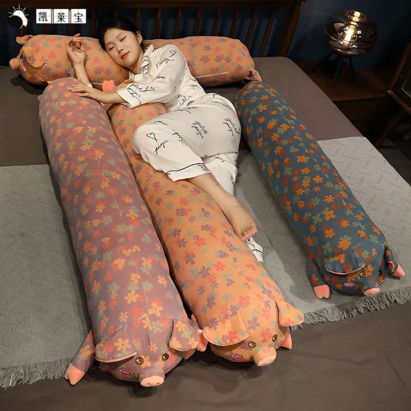 新款猪猪抱枕花布猪公仔毛绒玩具睡觉玩偶女生布娃娃生日礼物家用