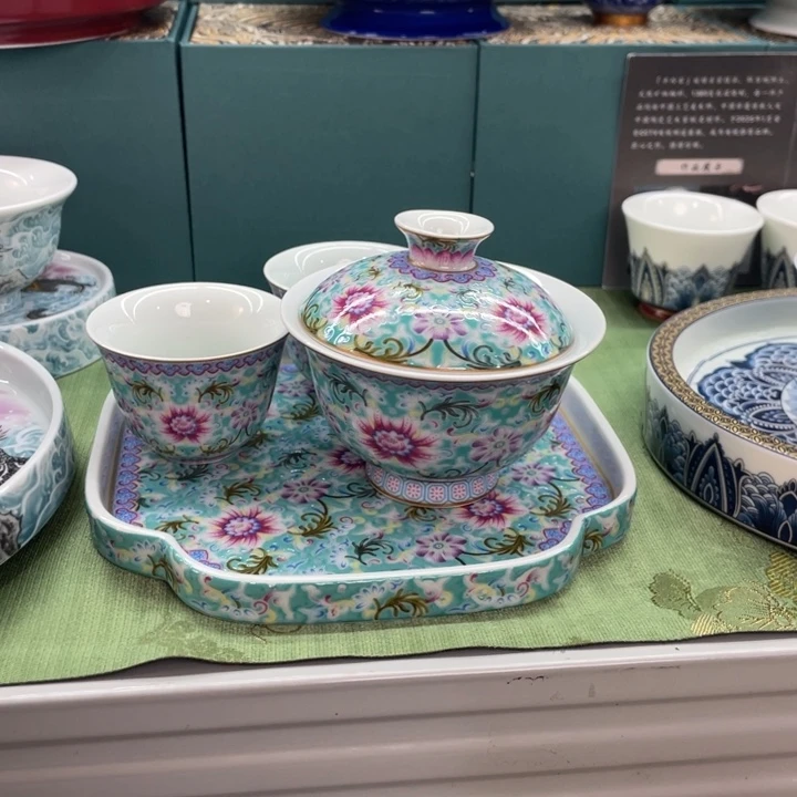 景德镇陶瓷盖碗茶具