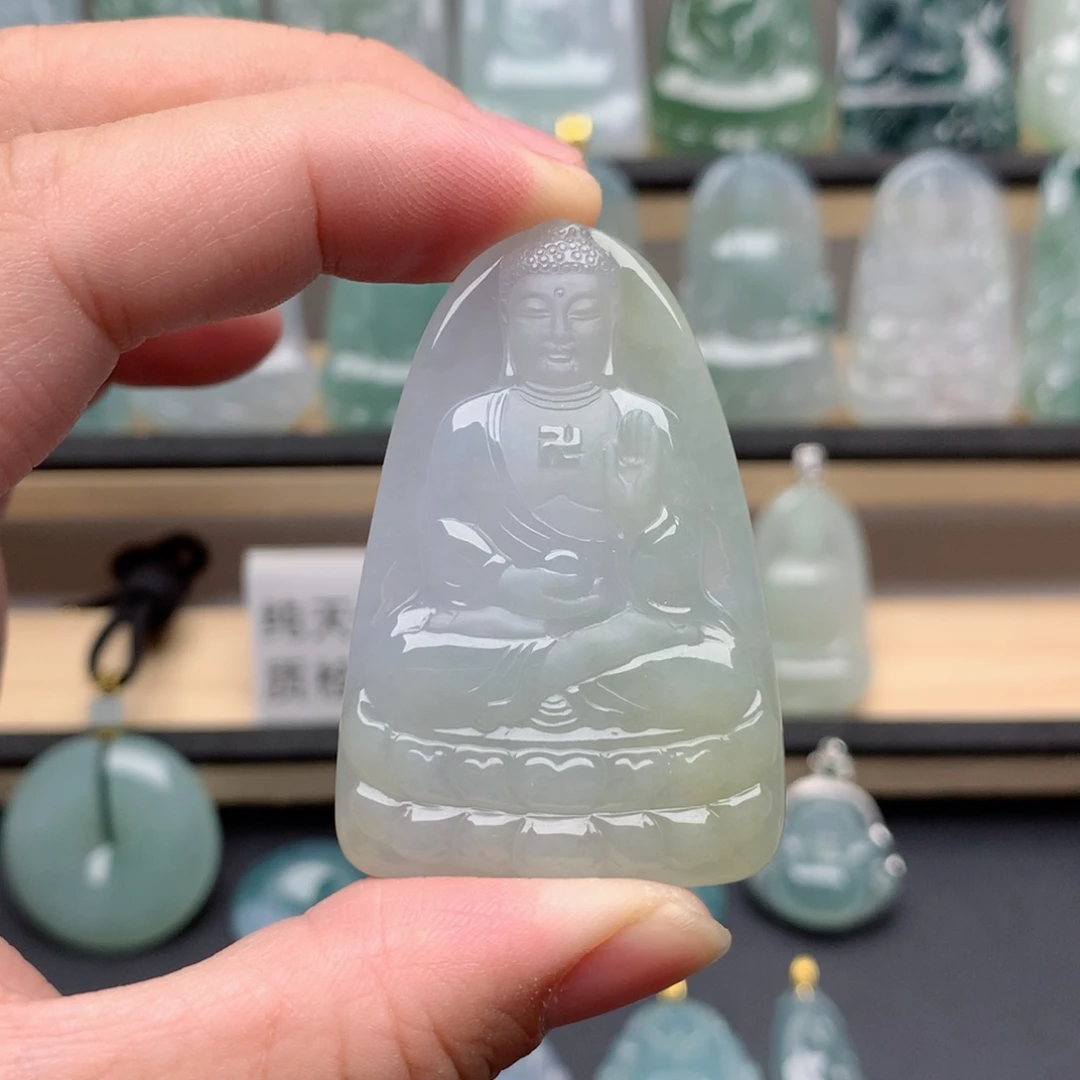 颈饰未镶嵌翡翠阿弥陀佛