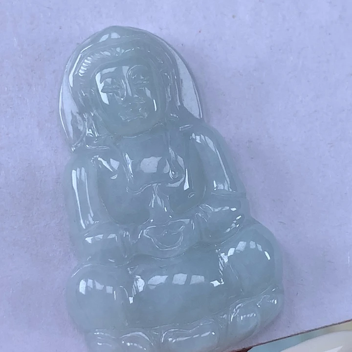 颈饰未镶嵌翡翠玉观音吊坠