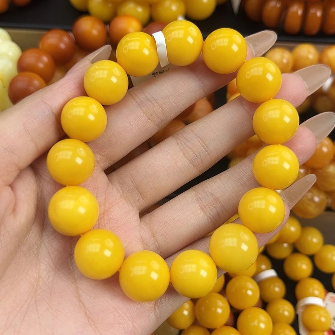 未镶嵌琥珀手串蜜蜡